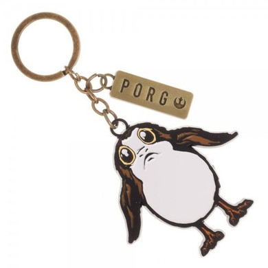 Star Wars Episode 8 Porg Metal Enamel Filled Keychain