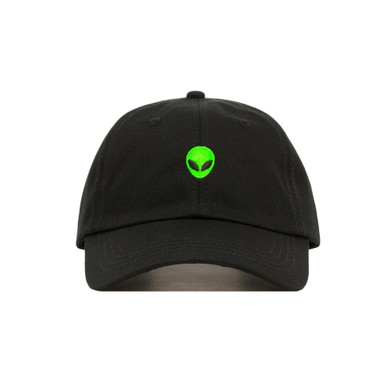 Embroidered Alien Head Dad Hat - Baseball Cap / Baseball Hat