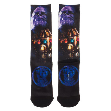 Thanos with the Infinity Gauntlet Sublimated Printed Crew Sock