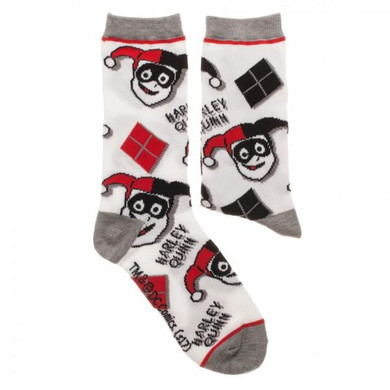 Harley Quinn Juniors Crew Sock 2 Pack