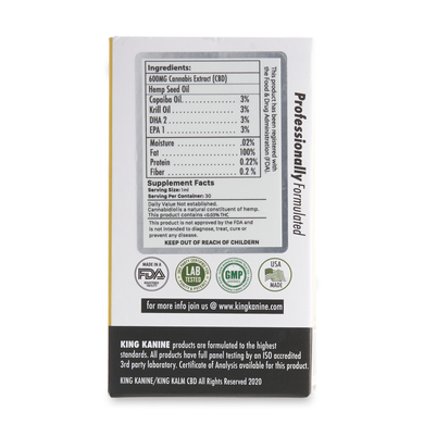 KING KALM™ 600mg CBD For Greyhounds