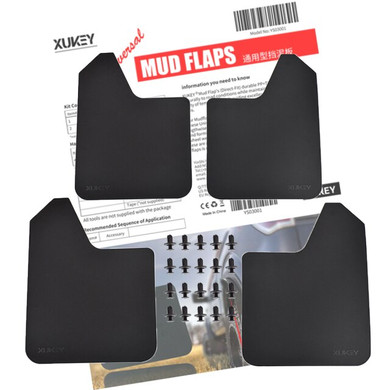 Rally Sport Universal Mud Flaps Mudflaps Splash Guards Fender Flares Front Rear For Car Pickup SUV Van Truck