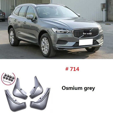 Front Rear Car Mud Flaps For Volvo XC60 2018 2019 2020 Mudflaps Splash Guards Mud Mudguards Accessories 4PCS gray blue  fender