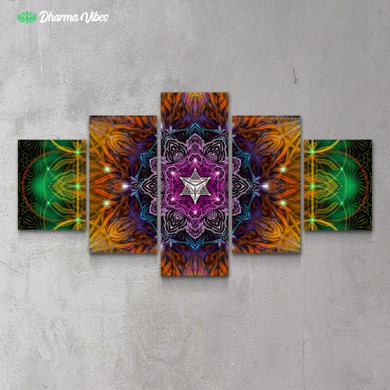 Geometric Color by Yantrart 5-Piece Canvas