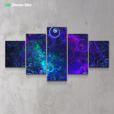 Jungle Night Sky by Cameron Gray 5-Piece Canvas