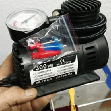 Portable 12V 300 PSI Auto Car Pump Electric Tire Inflator Mini Air Compressor