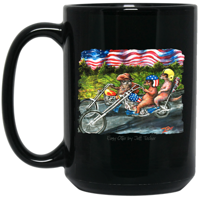 Easy Otter by Tocher - Black Mugs