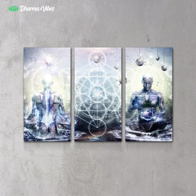 Experience So Lucid Discovery So Clear by Cameron Gray 3-Piece Canvas