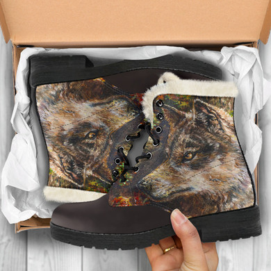 Wolf by Tocher - Faux Fur Eco Leather Boots