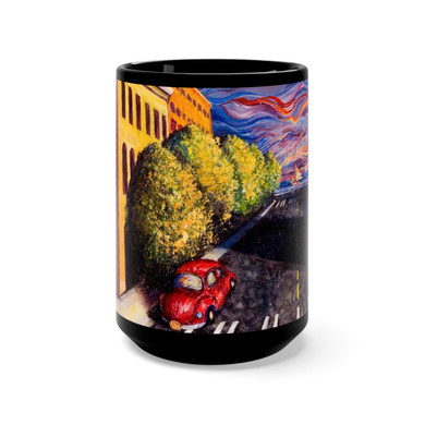 Otter Road (closeup 2) by Tocher - Black Mug 15oz