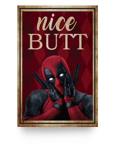 iWow Personalized Poster to My Mom Nice Butt Deadpool Paper Print Family Friend Gift Home Decor Wall Art Kitchen, Living Décor On Anniversary Christmas