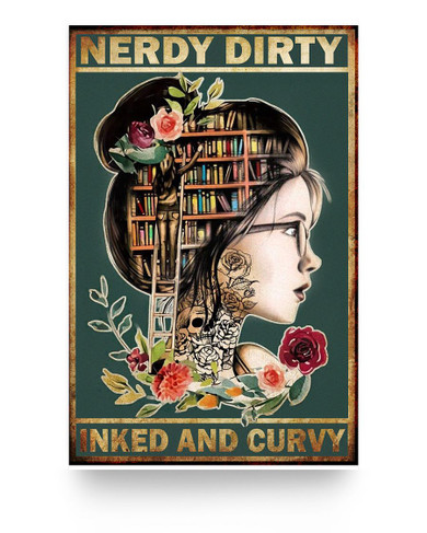 To My Grandchild Poster Nerdy Dirty Inked And Curvy Poster, Book Lovers Gift, Bookworm NO FRAME Poster Prints Wall Art, Woman/Man's Bedroom, Kitchen And Dining Room Decor, Gift For Woman/Man 11x17 Poster