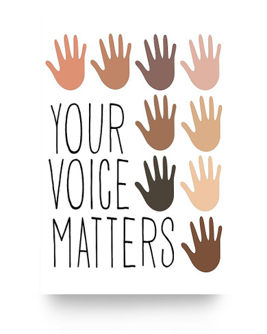 AZTeam Inspirational Poster to My Dad Hand Poster Your Voice Matters Paper Poster Print Family Friend Gift Home Decor Wall Art Kitchen On Christmas, Birthday 16x24 Poster