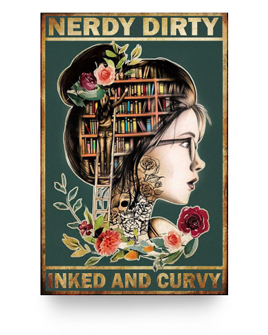 To My Grandchild Poster Nerdy Dirty Inked And Curvy Poster, Book Lovers Gift, Bookworm NO FRAME Poster Prints Wall Art, Woman/Man's Bedroom, Kitchen And Dining Room Decor, Gift For Woman/Man 24x36 Poster