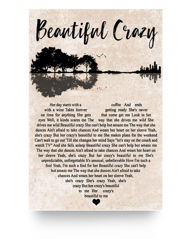 to My Loving Wife Poster Beautiful Crazy Luke Combs Lyrics Reflection from Husband, Birthday Gift for Woman/Her, Print Poster Kitchen Wall Art Home, Woman's Bedroom Decor16x24 Poster to My Loving Wife Poster Beautiful Crazy Luke Combs Lyrics Reflection from Husband, Birthday Gift for Woman/Her, Print Poster Kitchen Wall Art Home, Woman's Bedroom Decor16x24 Poster
