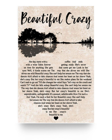 Personalized to My Loving Wife Poster Beautiful Crazy Luke Combs Lyrics Reflection from Husband, Birthday Gift for Woman/Her, Print Poster Kitchen Wall Art Home, Woman's Bedroom Decor 11x17 Poster Personalized to My Loving Wife Poster Beautiful Crazy Luke Combs Lyrics Reflection from Husband, Birthday Gift for Woman/Her, Print Poster Kitchen Wall Art Home, Woman's Bedroom Decor 11x17 Poster