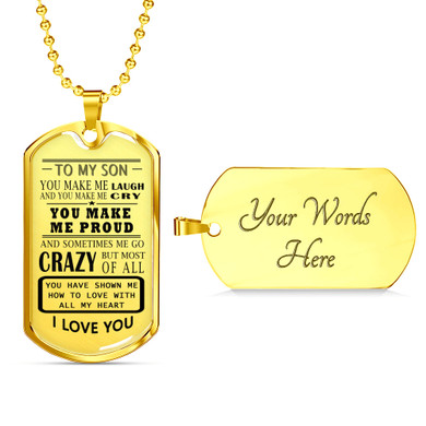 Personalized Engraving Father and Son Jewelry From Dad Birthday Gifts, Christmas