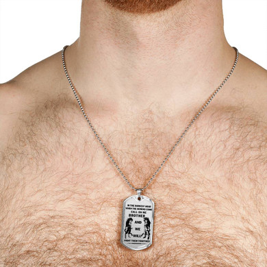 Personalized Men's Gift Ideas For Brother, Friends Dog Tag Pendant Necklace Dragon Ball - Son Goku SS4 and Vegeta