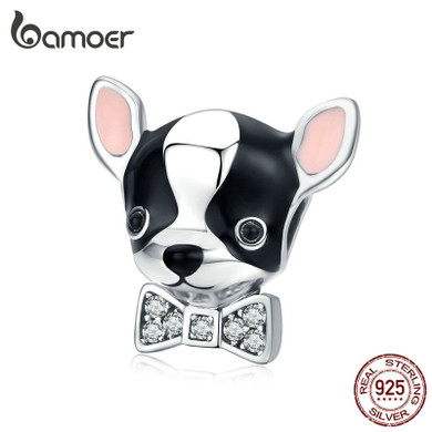 bamoer Enamel Chihuahua Dog Charm Silver 925 Original Fit Bracelet & Bangle 925 Sterling Silver Jewelry 2019 Femme SCC1310 bamoer Enamel Chihuahua Dog Charm Silver 925 Original Fit Bracelet & Bangle 925 Sterling Silver Jewelry 2019 Femme SCC1310