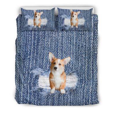 Corgi Break The Wall Bedding Set