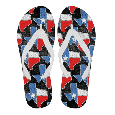 Texas Women's Flip Flops (White)