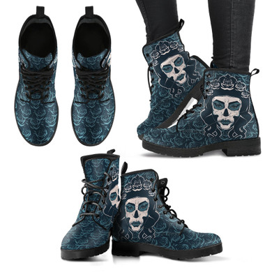 Sugar Skull 4 Handcrafted Boots