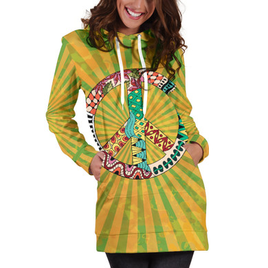 Hippie Peace Women's Hoodie Dress