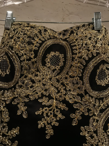 BLACK/GOLD MERMAID GOWN