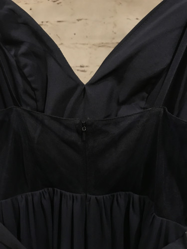 NAVY LONG EVENING GOWN
