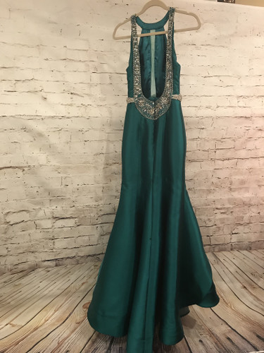 GREEN MERMAID GOWN