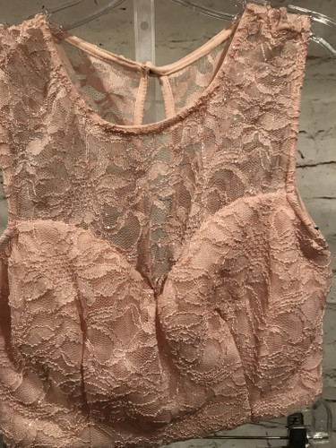 GRAY/PINK 2 PC. MERMAID GOWN