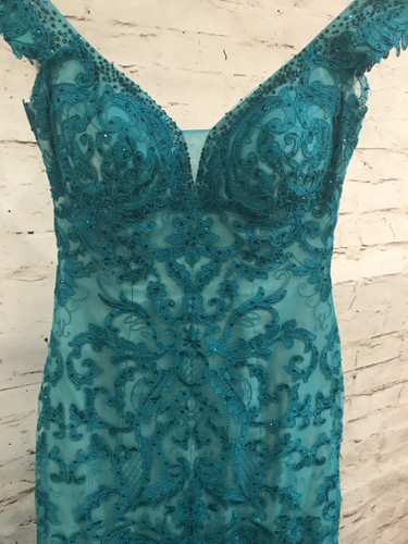 TURQUOISE MERMAID GOWN
