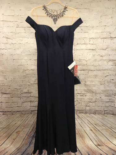 NEW NAVY LONG EVENING GOWN