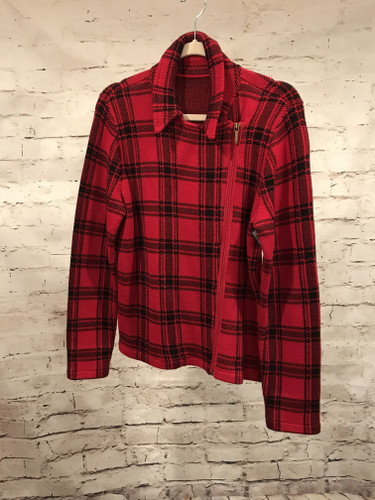 RED/BLACK PLAID JACKET