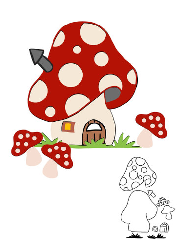 Mushroom House Cutting Dies