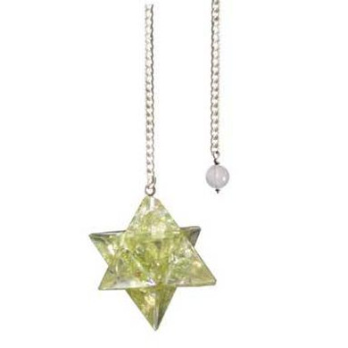 Merkaba Peridot Orgone Pendulum