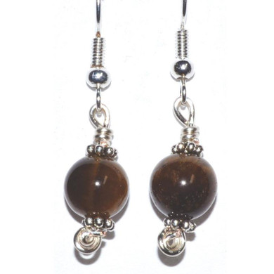 Tiger's Eye Dangle Earrings