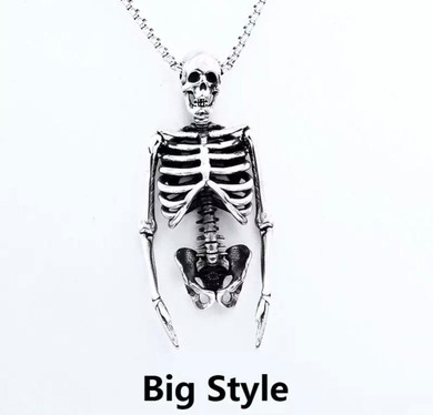 Skeletal ribcage pendant