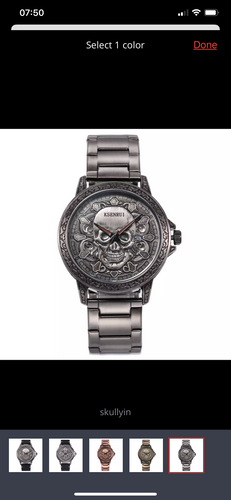 Skull men’s watch