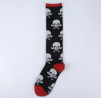 Skull and crossbones socks