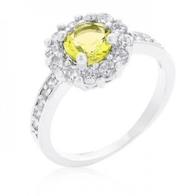 Bella Birthstone Engagement Ring In Yellow (size: 05) (pack of 1 ea)
