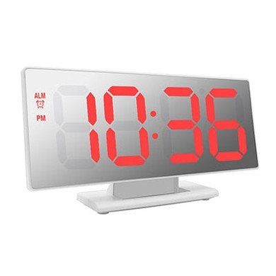 LED Mirror Digital Alarm Clock Electronic Watch Table Multifunction Snooze Night Display LED Desktop Alarm Clocks Despertador