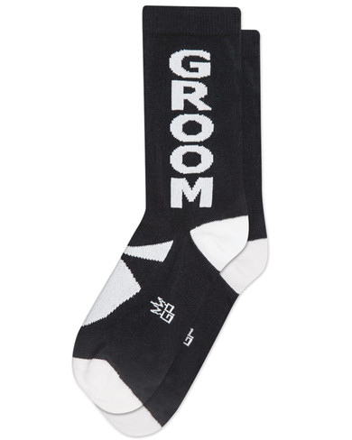 Cold Feet Sock Label & Wedding Socks | Gray & White