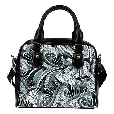 Funky Patterns in Blacks - Shoulder Bag