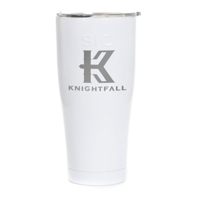 Knightfall Logo Laser Engraved SIC Tumbler