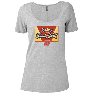 American Pickers Looking for Rusty Gold Women's Relaxed Scoop Neck T-Shirt