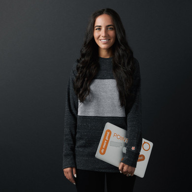 Women's Go-To Stripe Long Crewneck