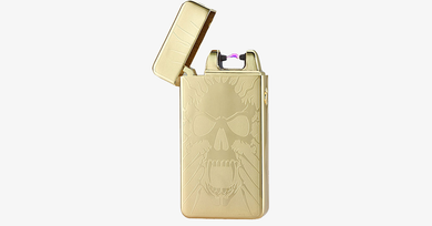 Golden Skull Rechargeable Windproof Lighter