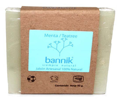 SOAP HANDMADE MINT TEA TREE 90 G Bannik