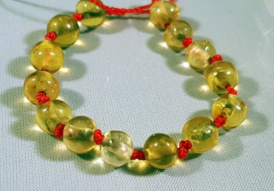 Pulsera de ámbar para bebé
